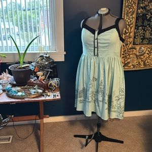 Gently Worn Disney Little Mermaid Lined Dress in a Size 22.